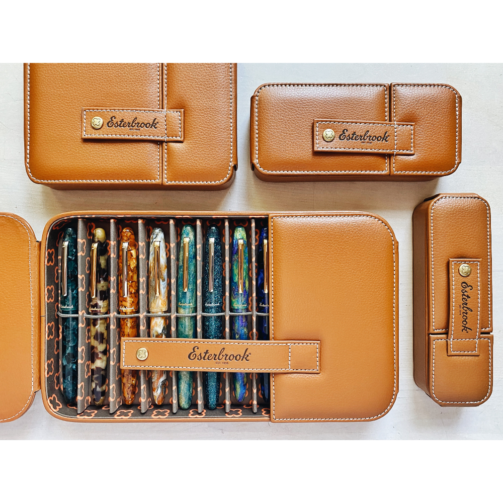 Esterbrook British Tan Pen Nook (Twelvefold) - Penetui 12